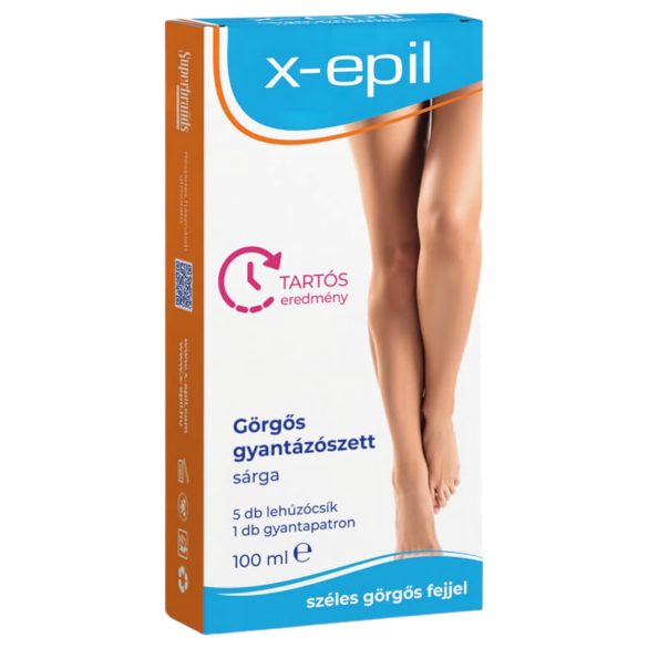 X-Epil - set de cera con rodillo - amarillo