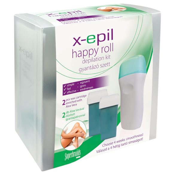 X-Epil Happy Roll - Set de Cera Depilatoria