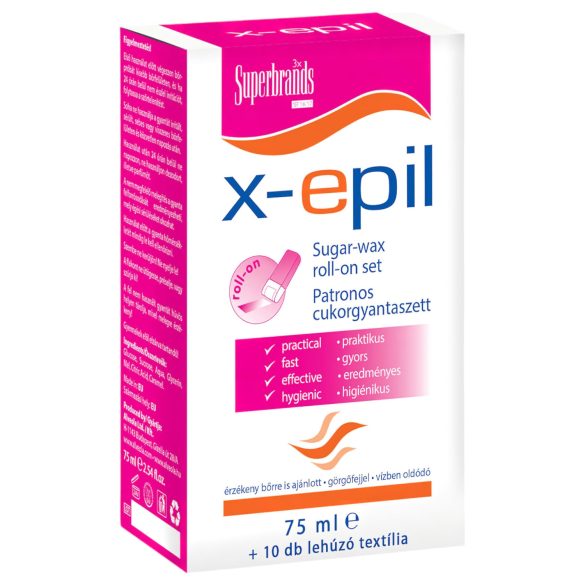 X-Epil - Set de Depilación con Cera de Azúcar en Cartuchos