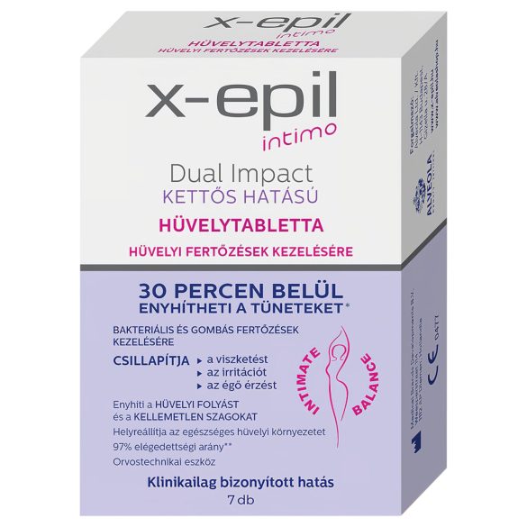 X-Epil Intimo Doble Impacto - Tableta Vaginal de Doble Acción (7 uds)