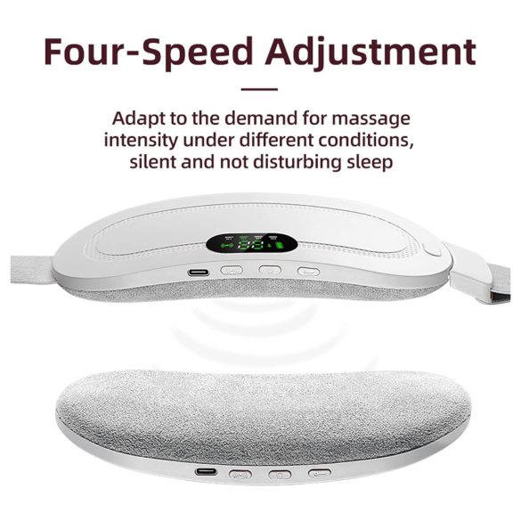 EMS - cinturón masajeador menstrual recargable - blanco