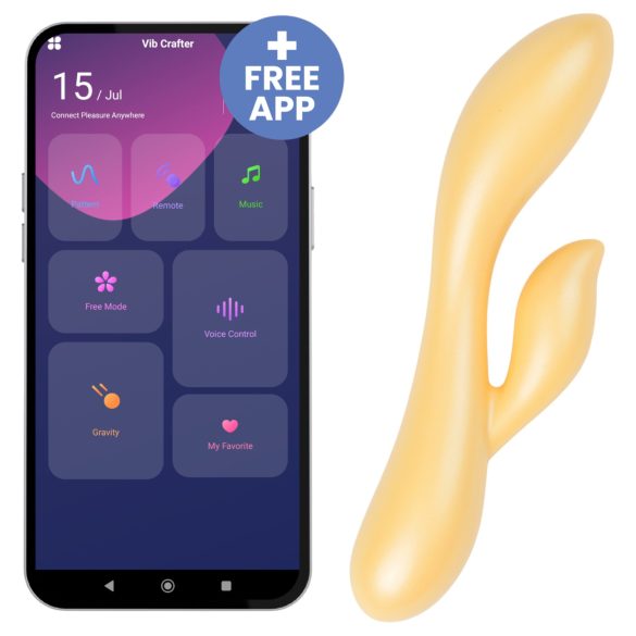 Deseo Desire Dew - vibrador inteligente con brazo para clítoris (amarillo)