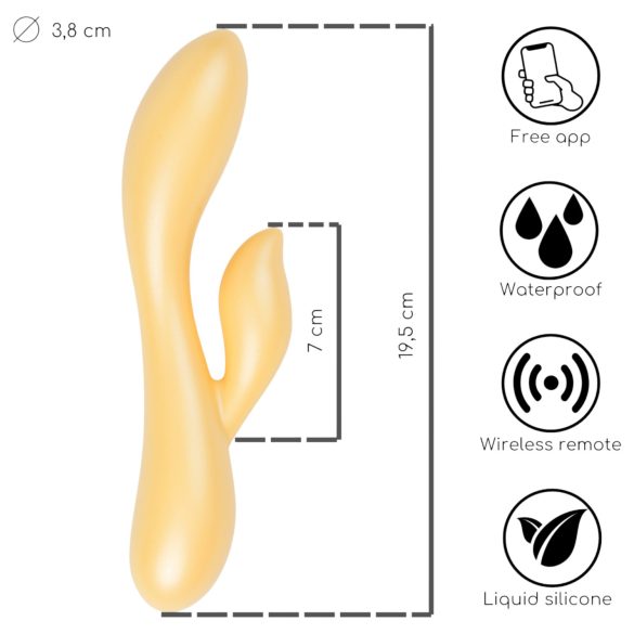 Deseo Desire Dew - vibrador inteligente con brazo para clítoris (amarillo)