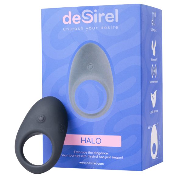 Desirel Halo - anillo vibrador inteligente (negro)
