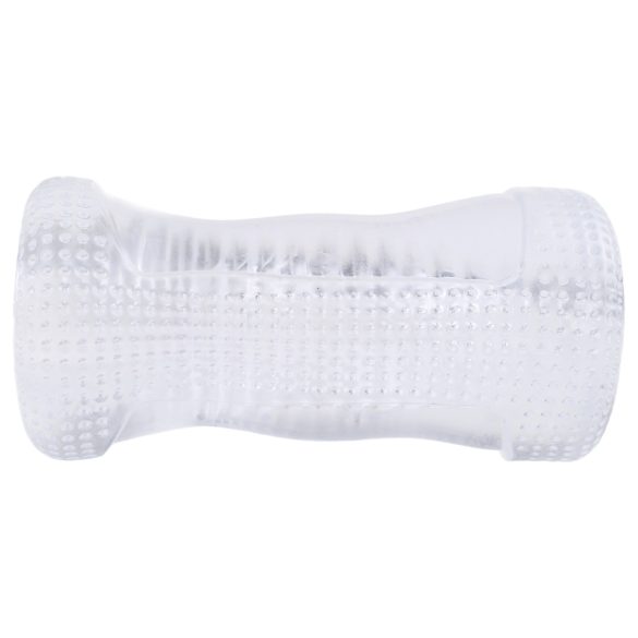 Masturbador Desirel Vertigo con interior acanalado (transparente)