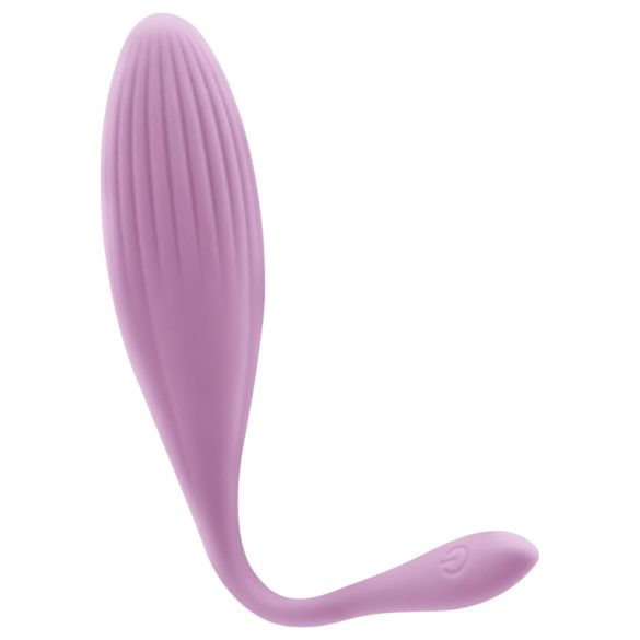 Serie Huevos - huevo vibrador giratorio con anillo (morado)