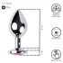 Desirel - plug anal - joya rosa - metal plateado