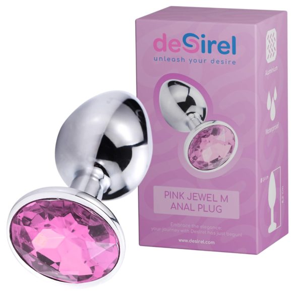 Joya Rosa M - plug anal (plata-rosa)
