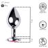 Desirel - plug anal - con joya rosa - metal plateado rosado - talla M
