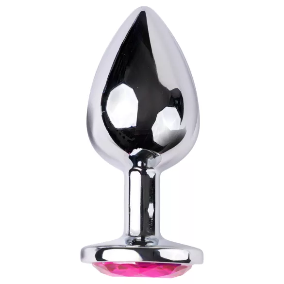 Desirel - plug anal - joya rosa grande - metal y rosa