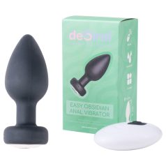   Deseo Fácil Obsidiana - vibrador anal recargable y con radio (negro)