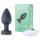 Deseo Fácil Obsidiana - vibrador anal recargable y con radio (negro)