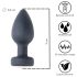 Deseo Fácil Obsidiana - vibrador anal recargable y con radio (negro)
