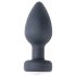 Deseo Fácil Obsidiana - vibrador anal recargable y con radio (negro)