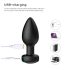 Desirel Easy Obsidian - vibrador anal recargable y controlador (negro)