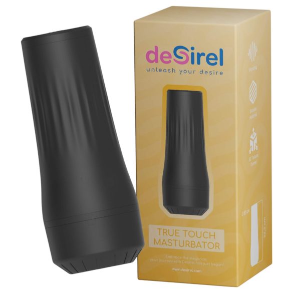 Desirel True Touch - vaina realista vibrante (natural-negro)