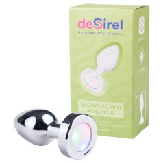 Desirel GlowPlug - plug anal luminoso pequeño (plata)