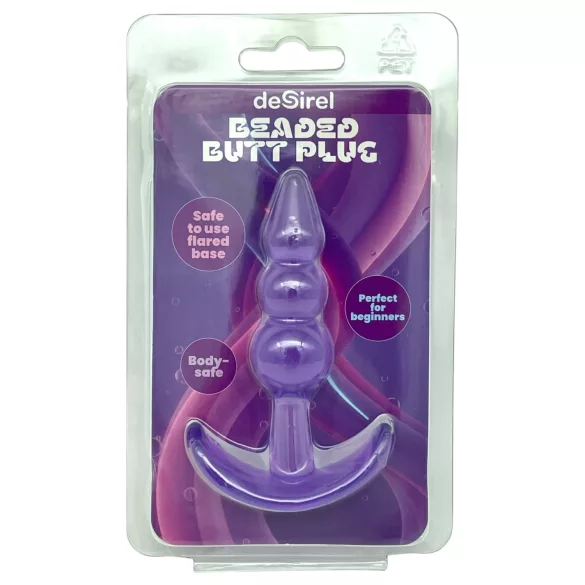 Desirel - plug anal con bolas - silicona lila