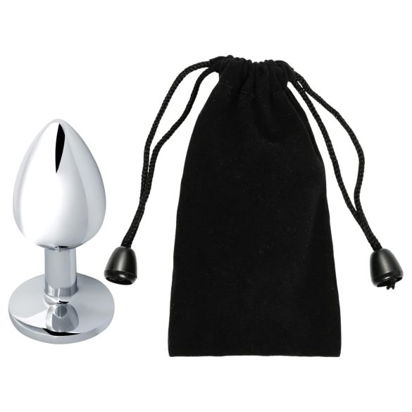 Sunfo - plug anal metálico - joya lila oscuro - plata