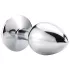 Sunfo - plug anal de metal con piedra azul (plateado)