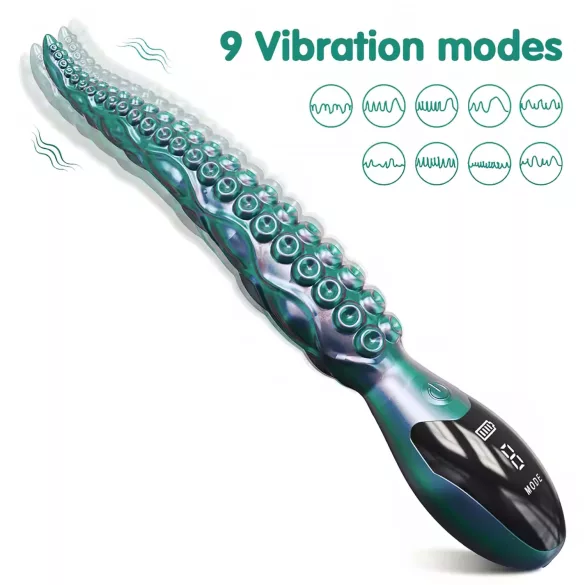 Monster Fuck - Vibrador tentáculos - silicona - verde