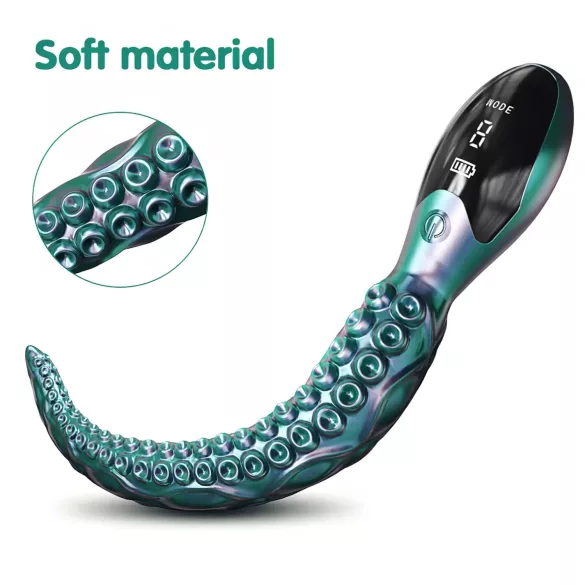 Monster Fuck - Vibrador tentáculos - silicona - verde