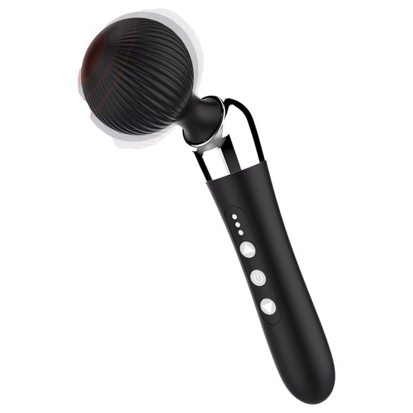 Vibrador masajeador recargable y curvado (negro)
