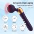 Vibrador recargable y curvado para masaje (negro)