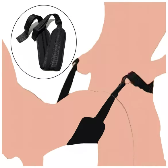 Lonely - Arnés BDSM para posiciones sexuales - negro