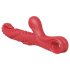 Pulpo vibrador con brazo de control (rojo)