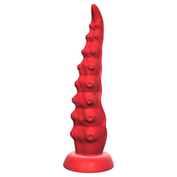 Vibrador pulpo con ventosa y control remoto (rojo)