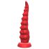 Vibrador pulpo con ventosa y control remoto (rojo)