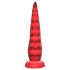 Vibrador pulpo con ventosa y control remoto (rojo)