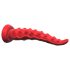 Vibrador pulpo con ventosa y control remoto (rojo)