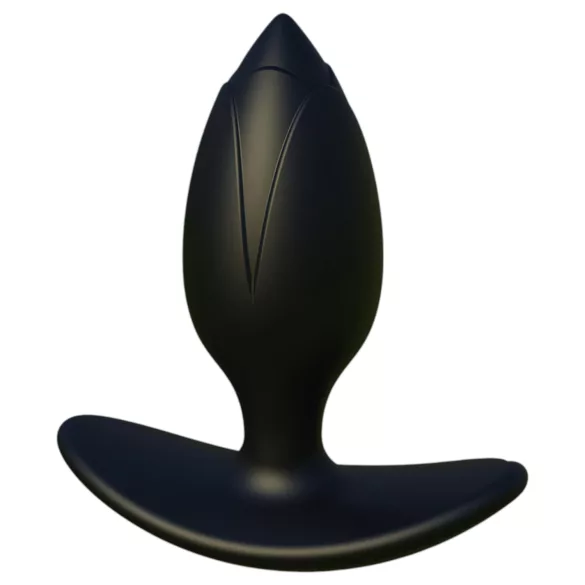 Kangvo - plug anal hinchable magnético con bola rodante (negro)