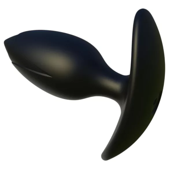 Kangvo - plug anal hinchable magnético con bola rodante (negro)