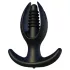 Kangvo - plug anal acanalado inflable magnético (negro)