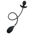 Kangvo - plug anal acanalado inflable magnético (negro)