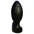 Kangvo - plug anal acanalado inflable magnético (negro)