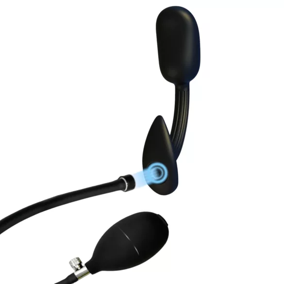 Kangvo - masajeador prostático magnético, plug anal con bola rodante (negro)