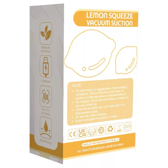Lemon Squeeze - succionador de clítoris con forma de limón (amarillo)