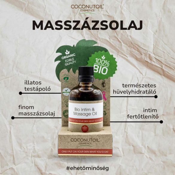 Coconutoil - Aceite íntimo y de masaje orgánico - 80ml