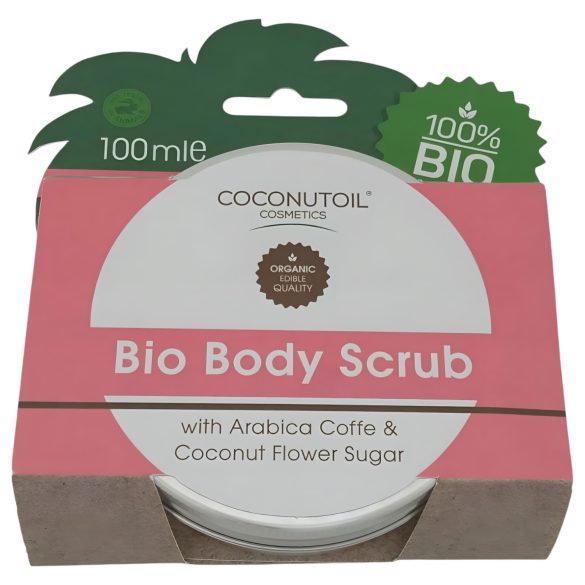 Coconutoil - Exfoliante Bio Café & Azúcar Flor de Coco (100ml)