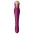 ZALO King - vibrador recargable, impermeable, empuje (morado)