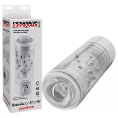   PDX Roto-Bator - masturbador oral vibrador - boca realista blanca