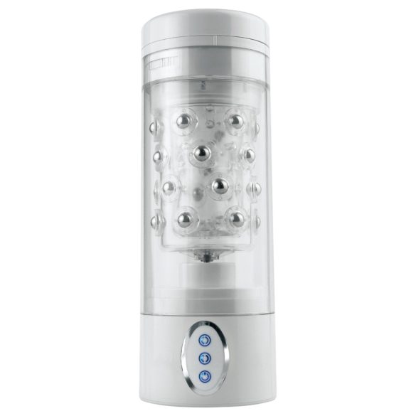 PDX Roto-Bator - masturbador oral vibrador - boca realista blanca