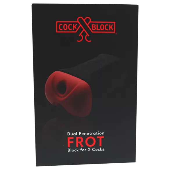 CockBlock - masturbador doble FROT (negro)