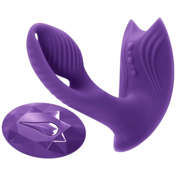 Inya Bump-N-Grind - Vibrador 2en1 con calor (lila)