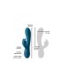 Inya Luv Bunny - vibrador recargable con estimulador (turquesa)