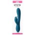 Inya Luv Bunny - vibrador recargable con estimulador (turquesa)